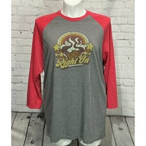 District Made Women’s Ben & Jerry's “Right On” 3/4-Sleeve Raglan Tee (Size 2XL)